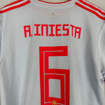 Shop 2018/19 SPAIN A.INIESTA #6 AWAY SHIRT (XL) ADIDAS, classic football shirts, vintage football shirts & retro soccer jerseys at Cult Kits