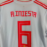 Shop 2018/19 SPAIN A.INIESTA #6 AWAY SHIRT (XL) ADIDAS, classic football shirts, vintage football shirts & retro soccer jerseys at Cult Kits