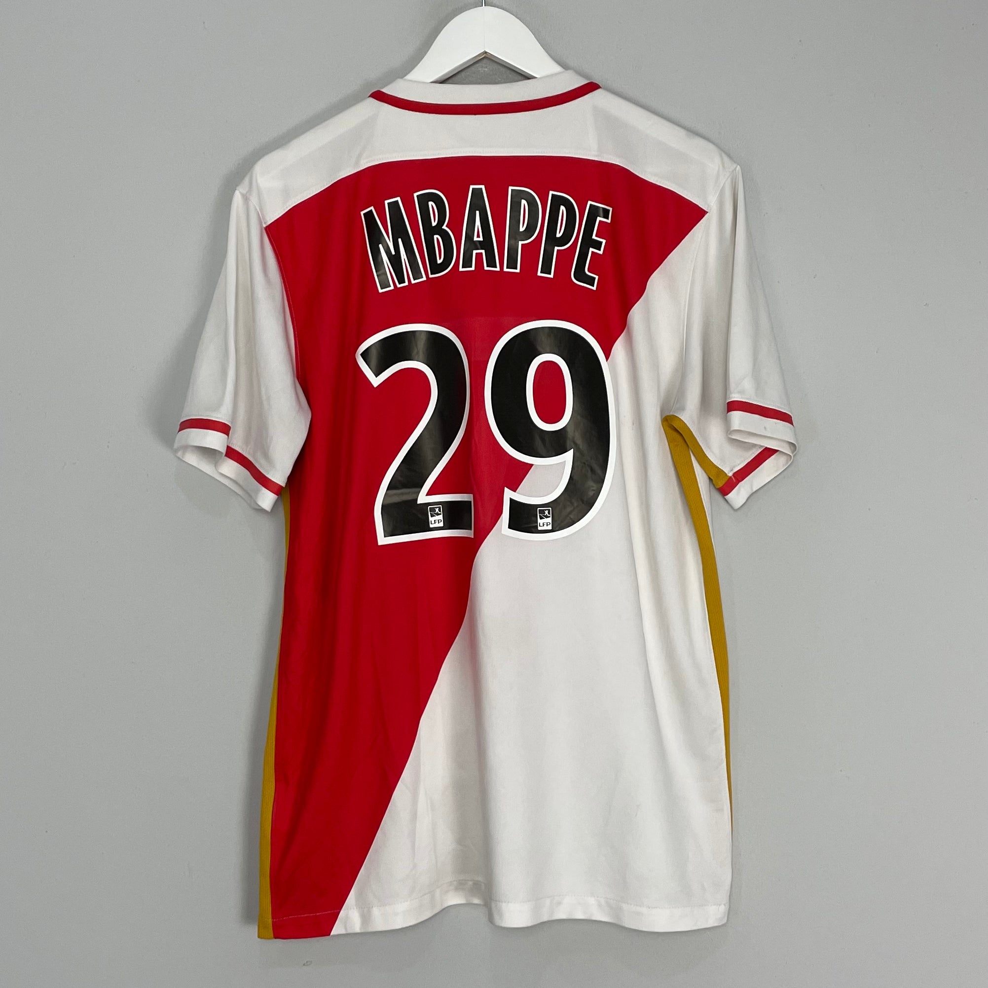 Shop 2016/17 MONACO MBAPPE #29 HOME SHIRT (L) NIKE, classic football shirts, vintage football shirts & retro soccer jerseys at Cult Kits