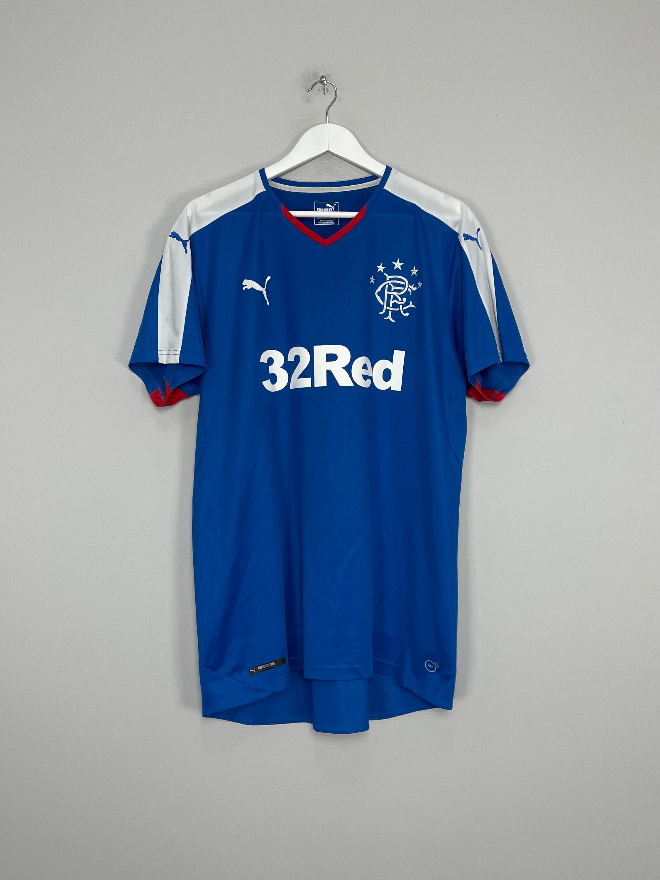 Shop 2015/16 RANGERS HOME SHIRT (XL) PUMA, classic football shirts, vintage football shirts & retro soccer jerseys at Cult Kits