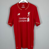 Shop 2015/16 LIVERPOOL GERRARD #8 HOME SHIRT (XL) NEW BALANCE, classic football shirts, vintage football shirts & retro soccer jerseys at Cult Kits