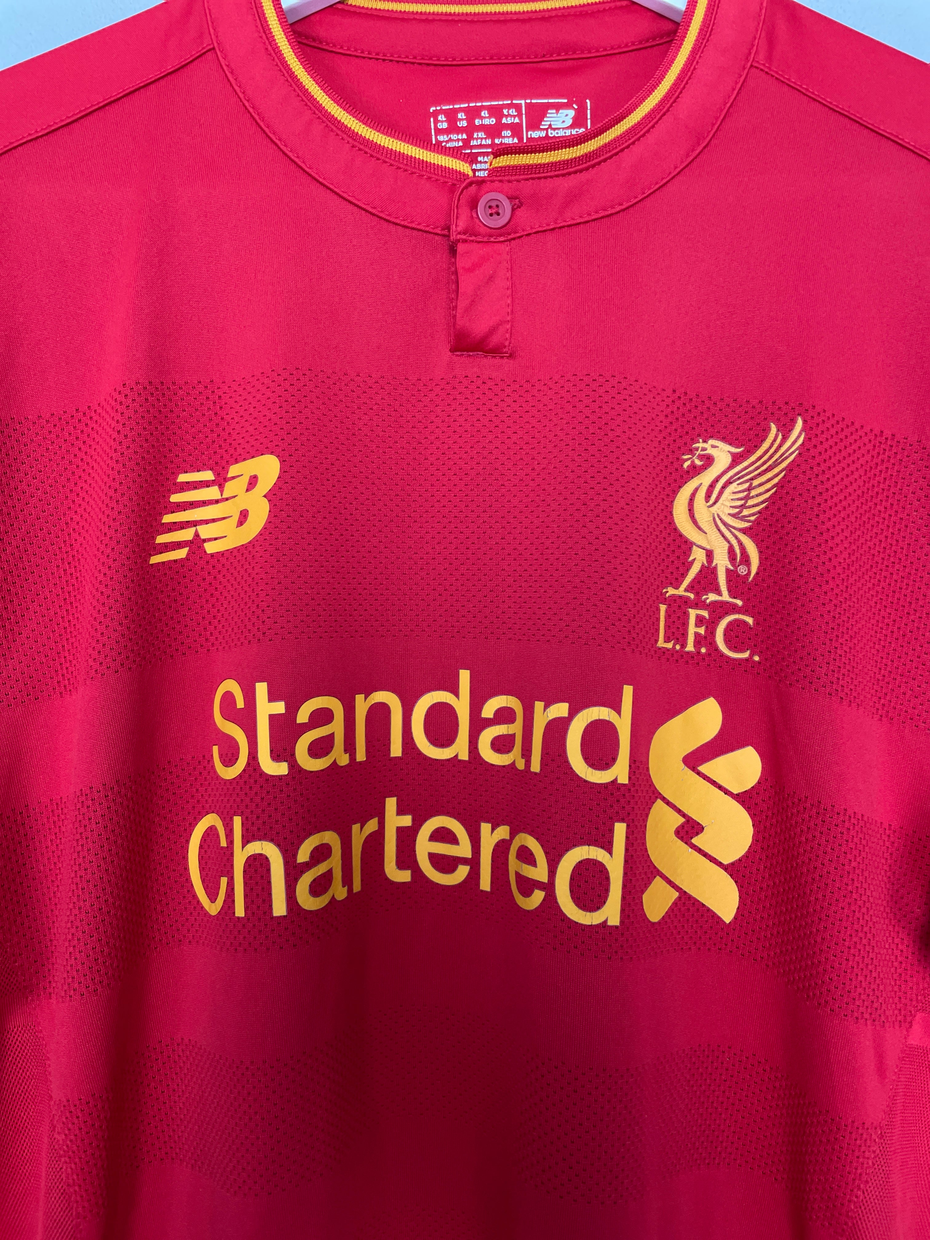 Shop 2016/17 LIVERPOOL COUTINHO #10 HOME SHIRT (XL) NEW BALANCE, classic football shirts, vintage football shirts & retro soccer jerseys at Cult Kits