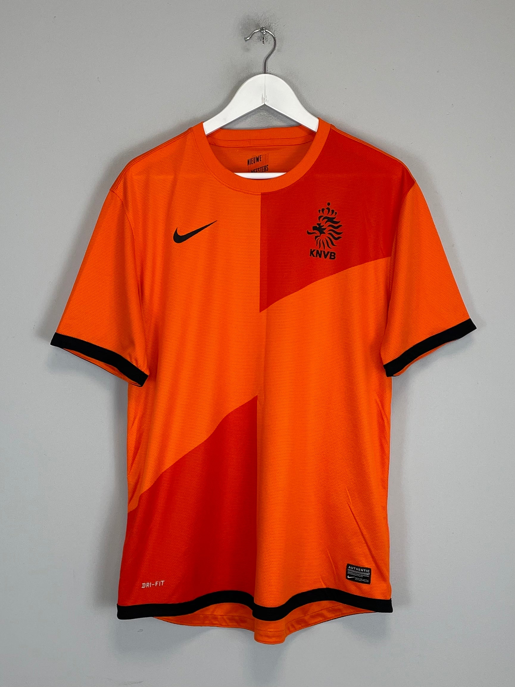 Shop 2012/13 NETHERLANDS HOME SHIRT (L) NIKE, classic football shirts, vintage football shirts & retro soccer jerseys at Cult Kits