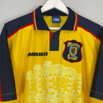 Shop 1996/99 SCOTLAND AWAY SHIRT (M) UMBRO, classic football shirts, vintage football shirts & retro soccer jerseys at Cult Kits