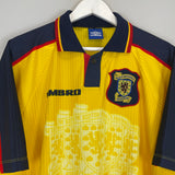 Shop 1996/99 SCOTLAND AWAY SHIRT (M) UMBRO, classic football shirts, vintage football shirts & retro soccer jerseys at Cult Kits