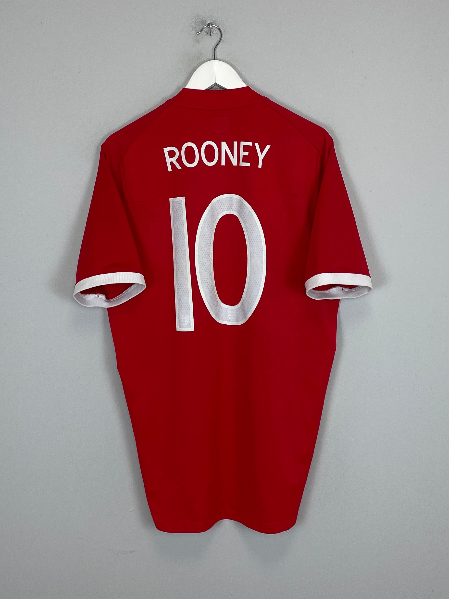 Shop 2010/11 ENGLAND ROONEY #10 AWAY SHIRT (L) UMBRO, classic football shirts, vintage football shirts & retro soccer jerseys at Cult Kits