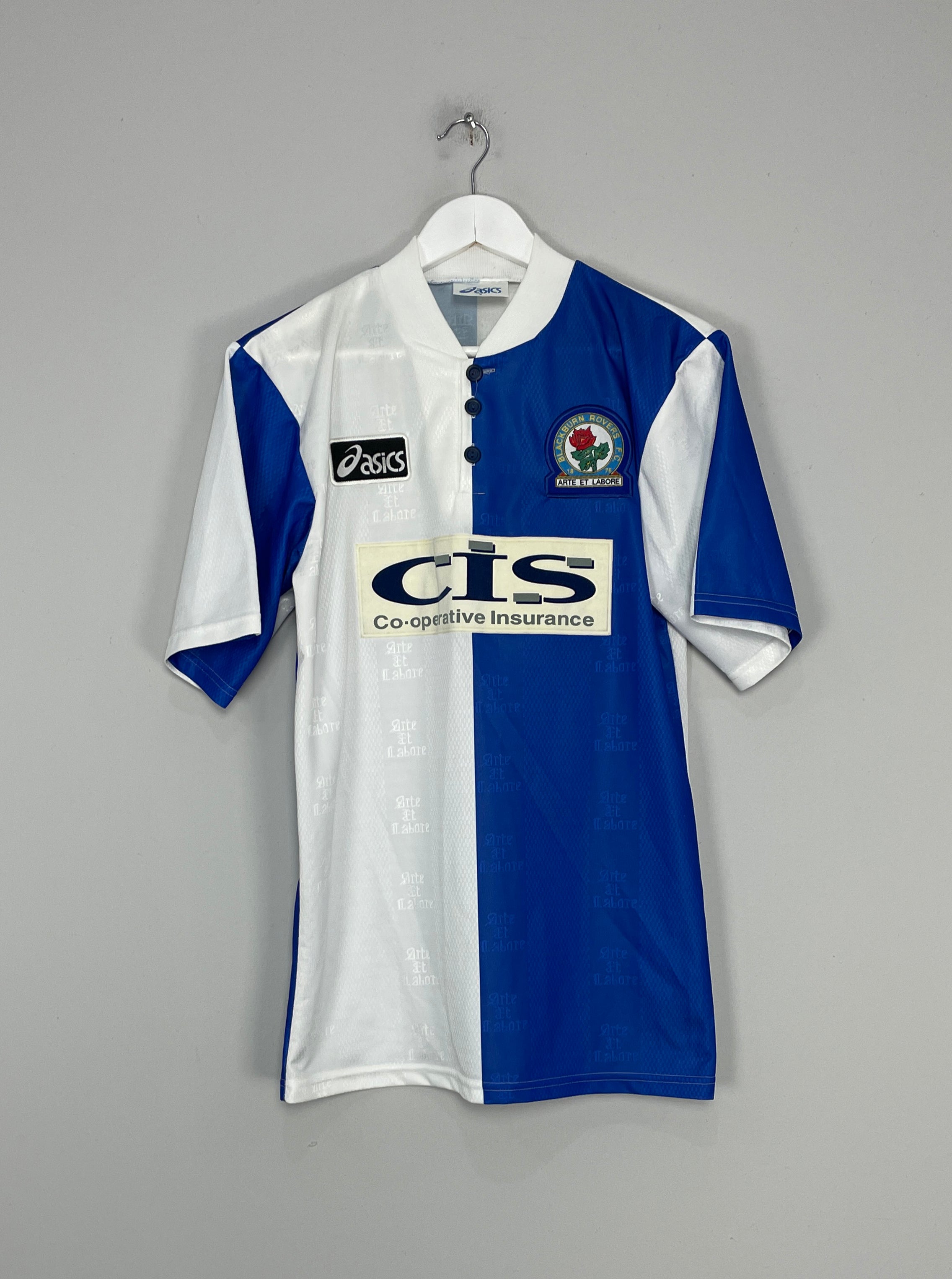 Shop 1996/97 BLACKBURN ROVER HOME SHIRT (S) ASICS, classic football shirts, vintage football shirts & retro soccer jerseys at Cult Kits