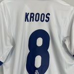 Shop 2016/17 REAL MADRID KROOS #8 HOME SHIRT (M) ADIDAS, classic football shirts, vintage football shirts & retro soccer jerseys at Cult Kits