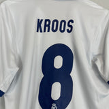 Shop 2016/17 REAL MADRID KROOS #8 HOME SHIRT (M) ADIDAS, classic football shirts, vintage football shirts & retro soccer jerseys at Cult Kits