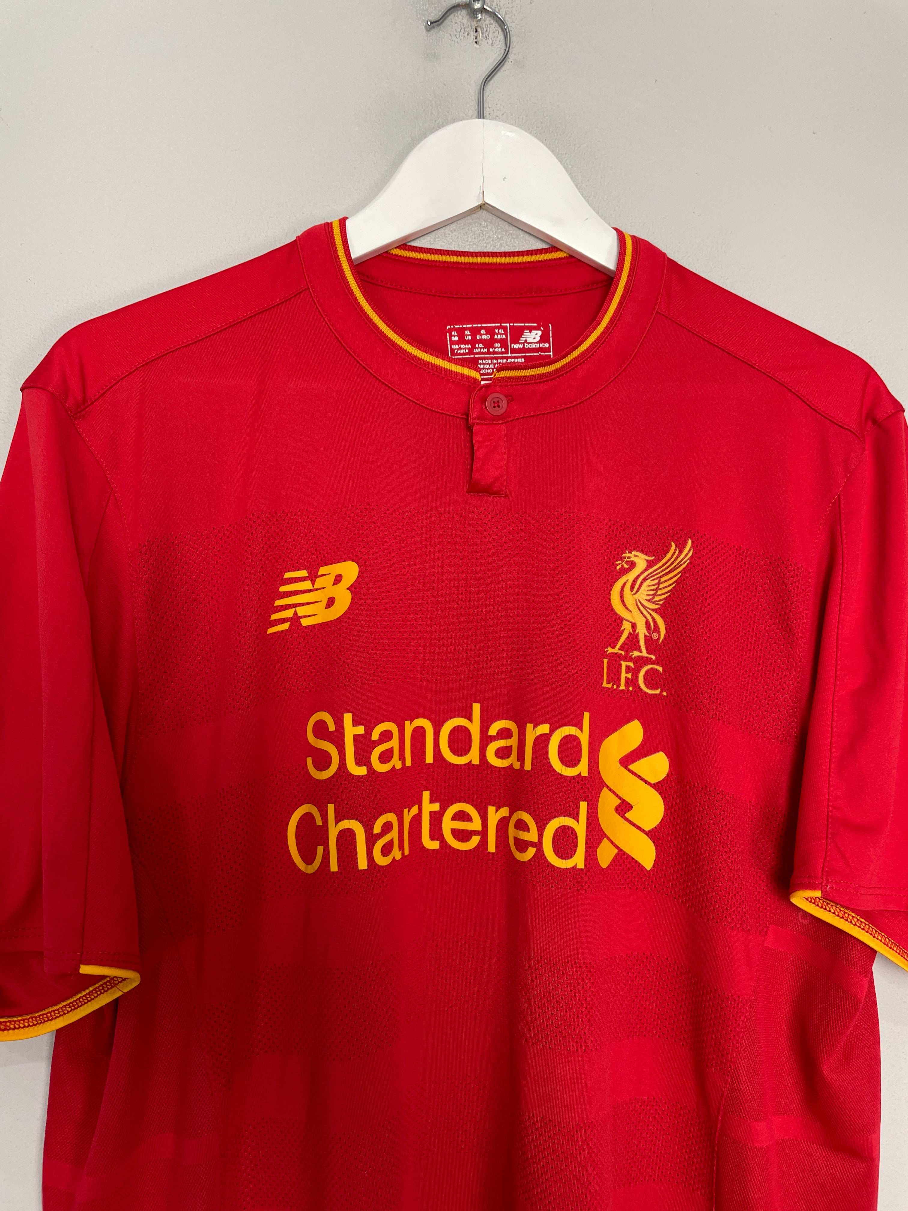 Shop 2016/17 LIVERPOOL COUTINHO #10 HOME SHIRT (XL) NEW BALANCE, classic football shirts, vintage football shirts & retro soccer jerseys at Cult Kits