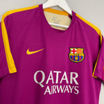 Shop 2015/16 BARCELONA TRAINING SHIRT (L) NIKE, classic football shirts, vintage football shirts & retro soccer jerseys at Cult Kits