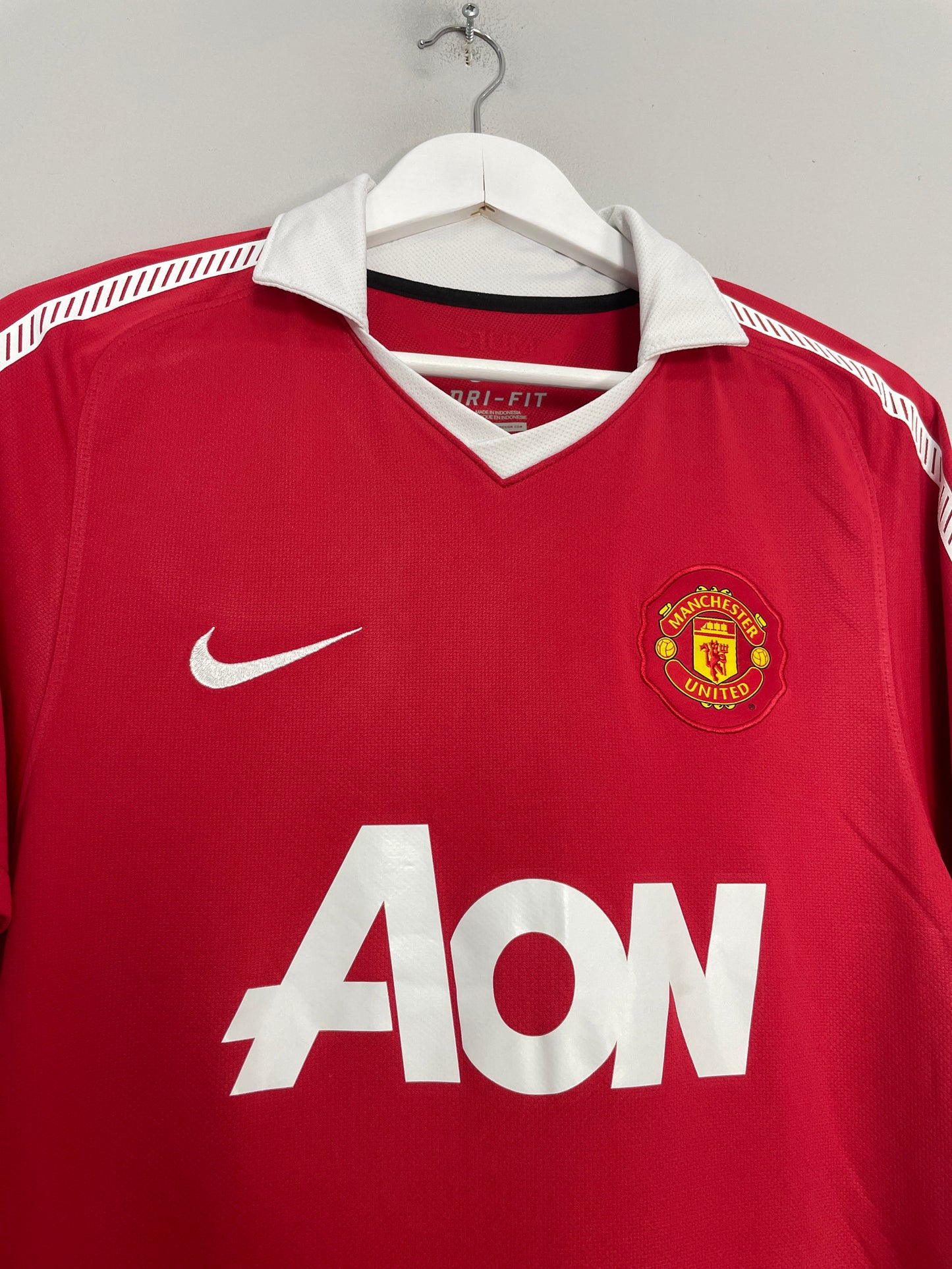 2010/11 MANCHESTER UNITED SCHOLES #18 HOME SHIRT (M) NIKE