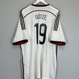 Shop 2014/15 GERMANY GOTZE #19 HOME SHIRT (XXXL) ADIDAS, classic football shirts, vintage football shirts & retro soccer jerseys at Cult Kits