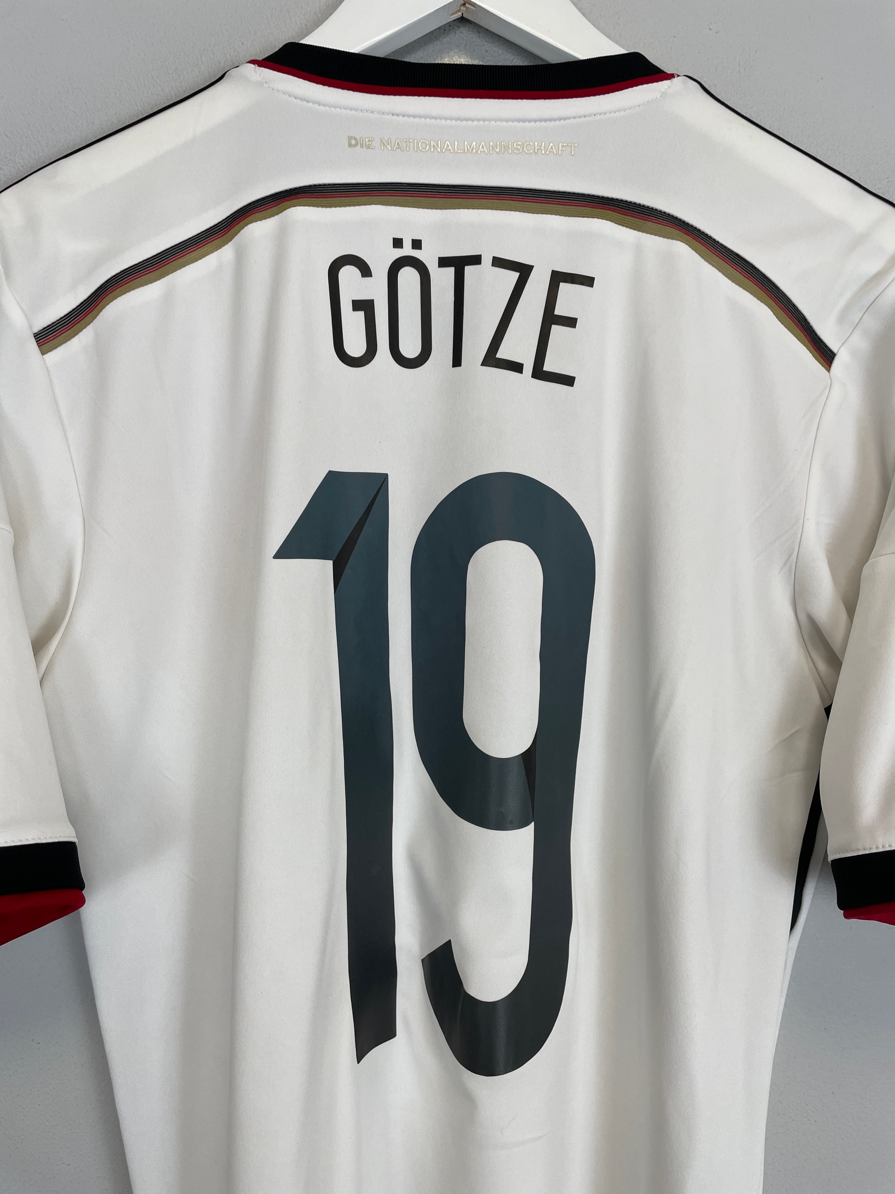 Shop 2014/15 GERMANY GOTZE #19 HOME SHIRT (S) ADIDAS, classic football shirts, vintage football shirts & retro soccer jerseys at Cult Kits