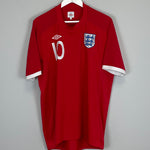Shop 2010/11 ENGLAND ROONEY #10 AWAY SHIRT (L) UMBRO, classic football shirts, vintage football shirts & retro soccer jerseys at Cult Kits