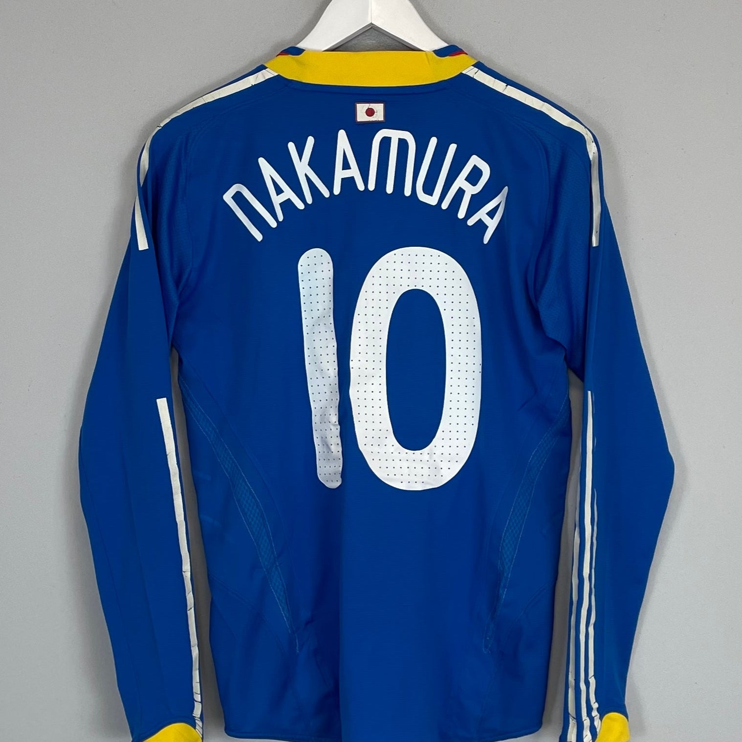 Shop 2008/09 JAPAN NAKAMURA #10 *PLAYER ISSUE* L/S HOME SHIRT (S) ADIDAS, classic football shirts, vintage football shirts & retro soccer jerseys at Cult Kits