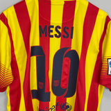 Shop 2013/14 BARCELONA MESSI #10 AWAY SHIRT (L) NIKE, classic football shirts, vintage football shirts & retro soccer jerseys at Cult Kits