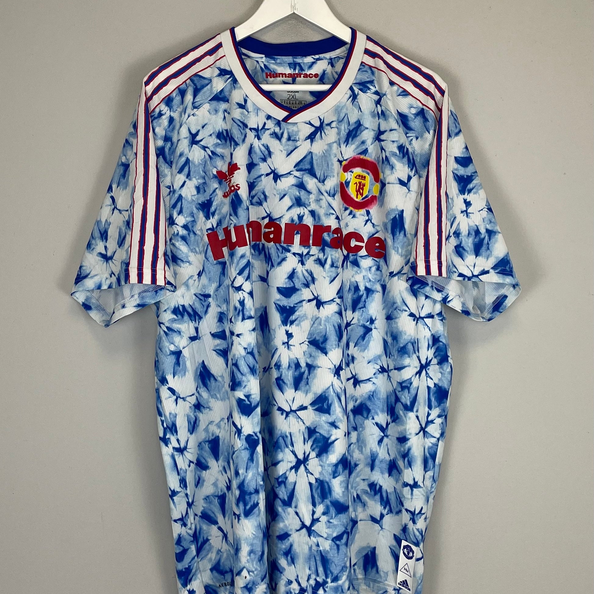Shop 2020/21 MANCHESTER UNITED X HUMANRACE SHIRT (XXL) ADIDAS, classic football shirts, vintage football shirts & retro soccer jerseys at Cult Kits