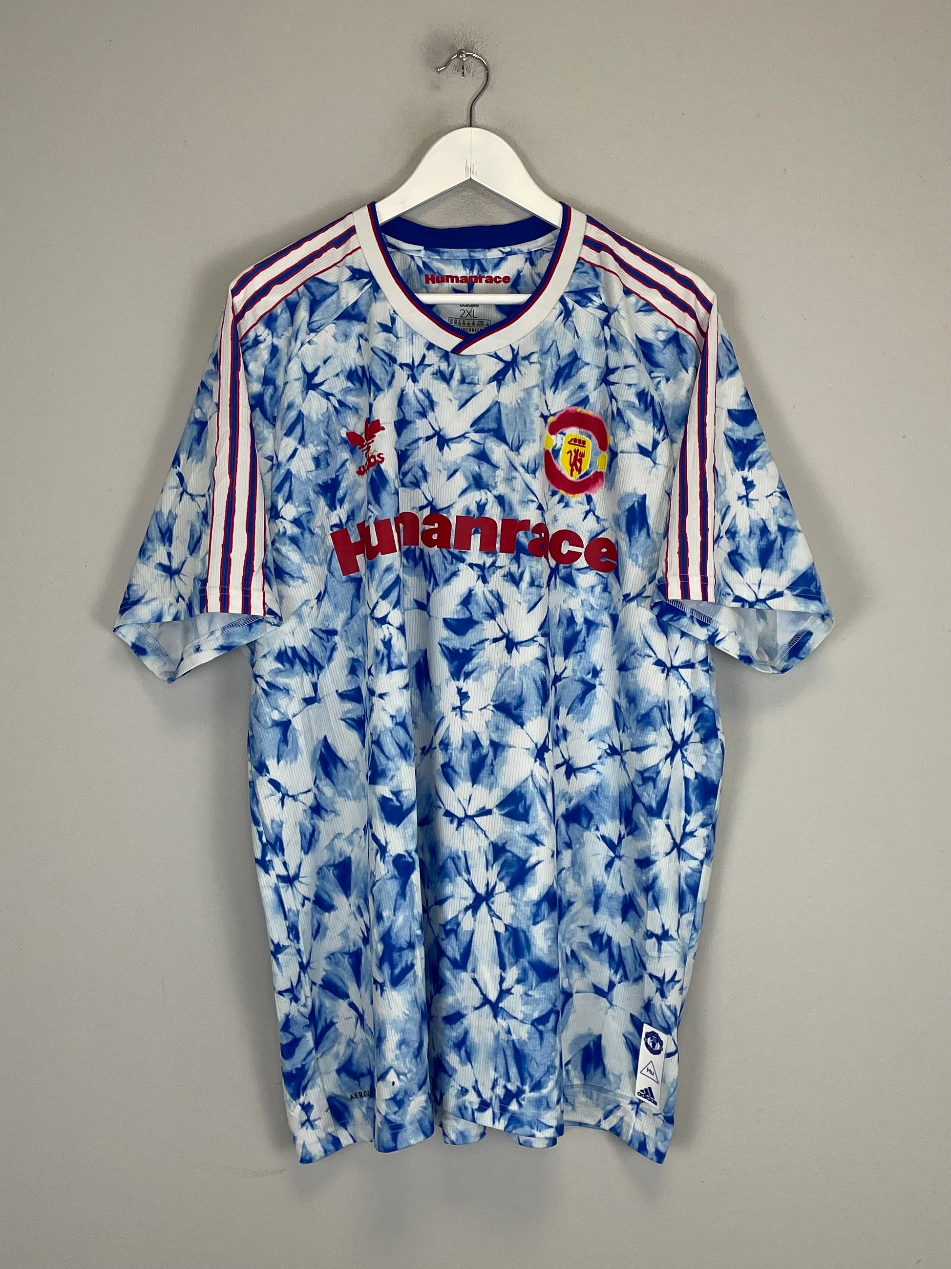 Shop 2020/21 MANCHESTER UNITED X HUMANRACE SHIRT (XXL) ADIDAS, classic football shirts, vintage football shirts & retro soccer jerseys at Cult Kits