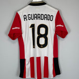 Shop 2015/16 PSV A.GUARDADO #18 HOME SHIRT (M) UMBRO, classic football shirts, vintage football shirts & retro soccer jerseys at Cult Kits