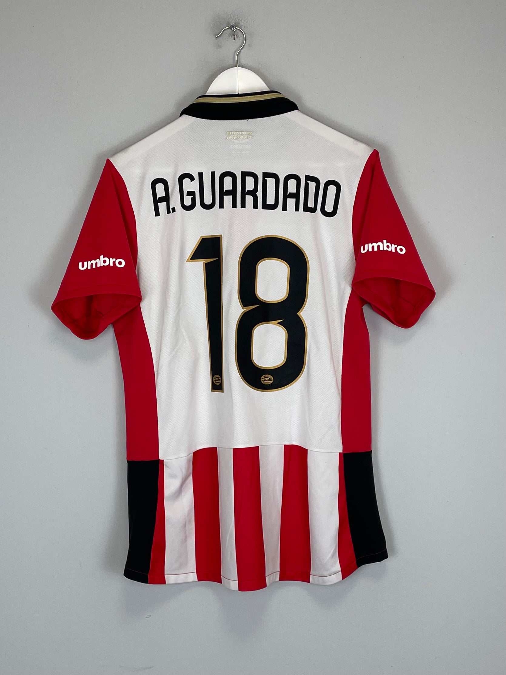 Shop 2015/16 PSV A.GUARDADO #18 HOME SHIRT (M) UMBRO, classic football shirts, vintage football shirts & retro soccer jerseys at Cult Kits