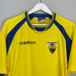 Shop 2002/03 ECUADOR HOME SHIRT (L) MARATHON, classic football shirts, vintage football shirts & retro soccer jerseys at Cult Kits