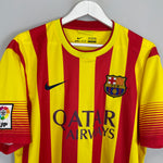 Shop 2013/14 BARCELONA MESSI #10 AWAY SHIRT (L) NIKE, classic football shirts, vintage football shirts & retro soccer jerseys at Cult Kits