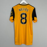 Shop 2020/21 WOLVES NEVES #8 HOME SHIRT (M) ADIDAS, classic football shirts, vintage football shirts & retro soccer jerseys at Cult Kits