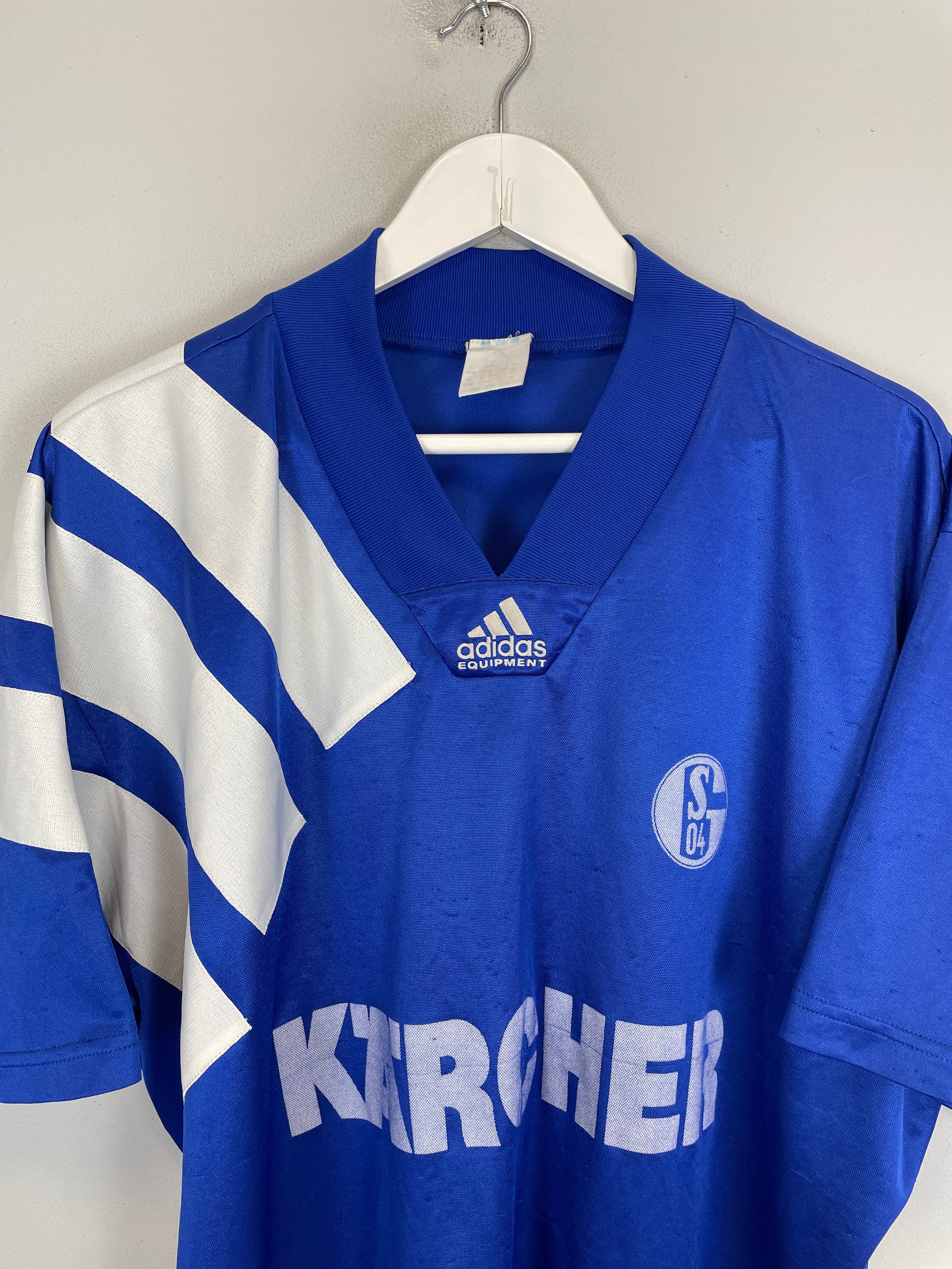 Shop 1994/96 SCHALKE HOME SHIRT (XL) ADIDAS, classic football shirts, vintage football shirts & retro soccer jerseys at Cult Kits