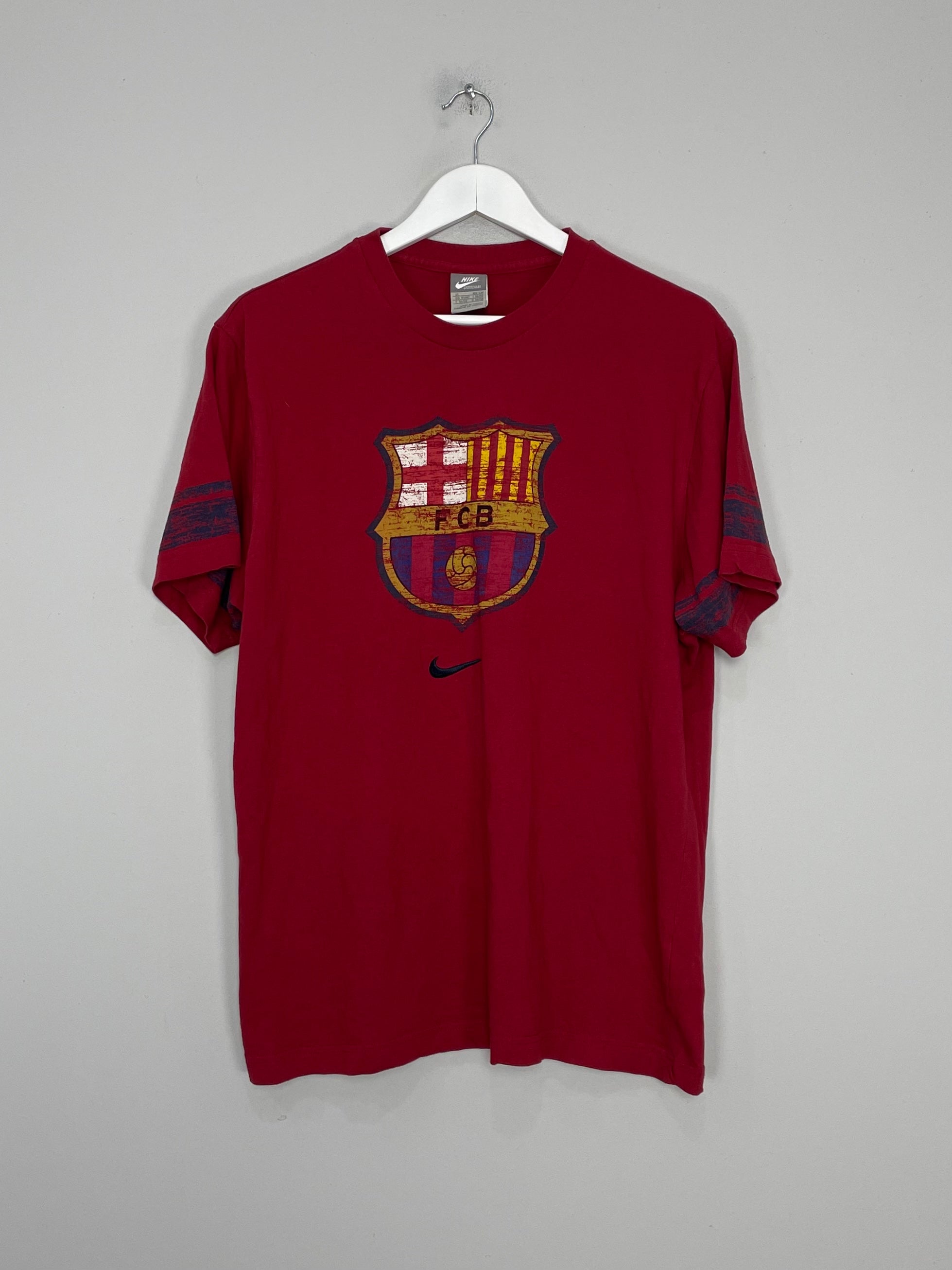 Shop 2020/21 BARCELONA T SHIRT (XL) NIKE, classic football shirts, vintage football shirts & retro soccer jerseys at Cult Kits