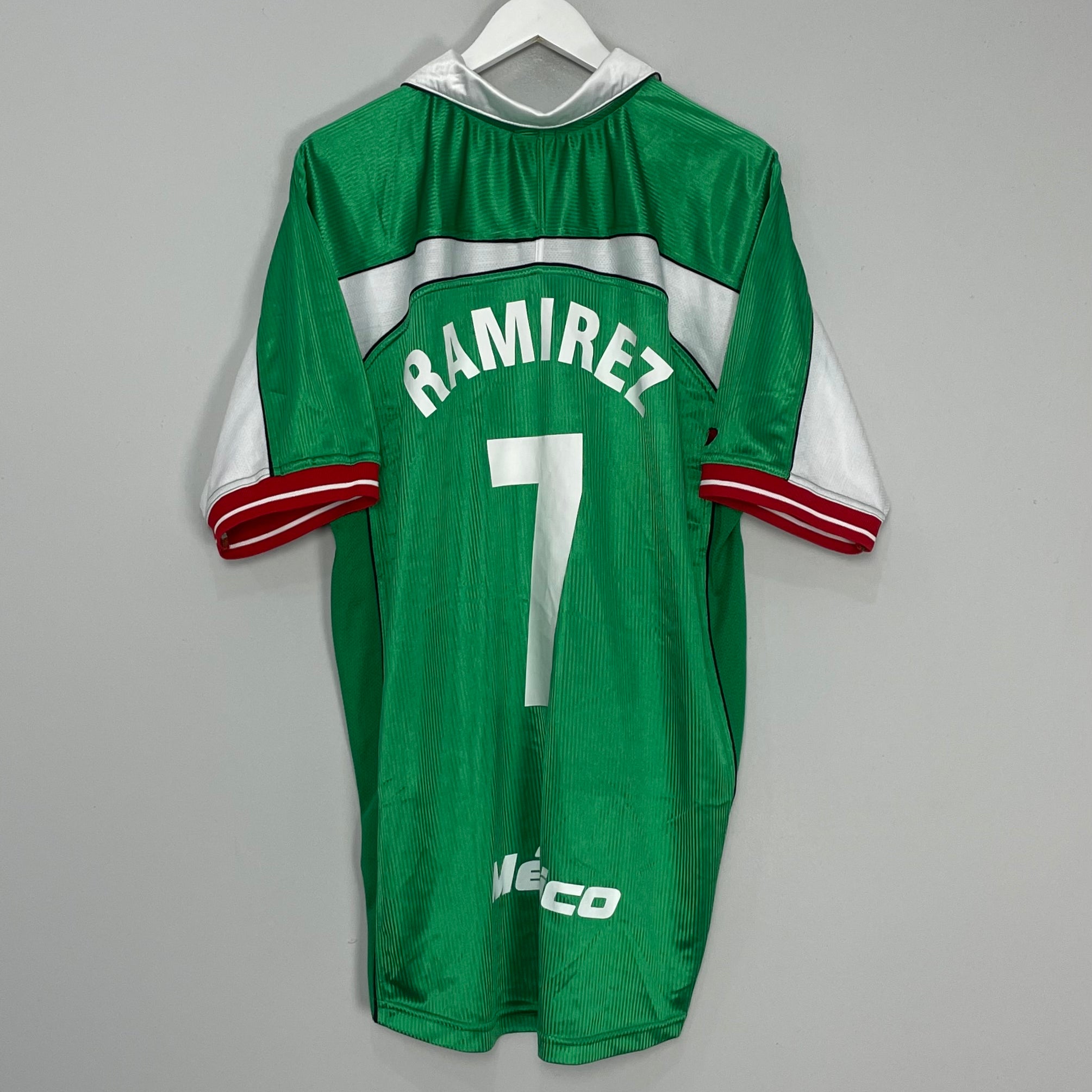 Shop 2000/01 MEXICO RAMIREZ #7 HOME SHIRT (XL) ATLETICA, classic football shirts, vintage football shirts & retro soccer jerseys at Cult Kits