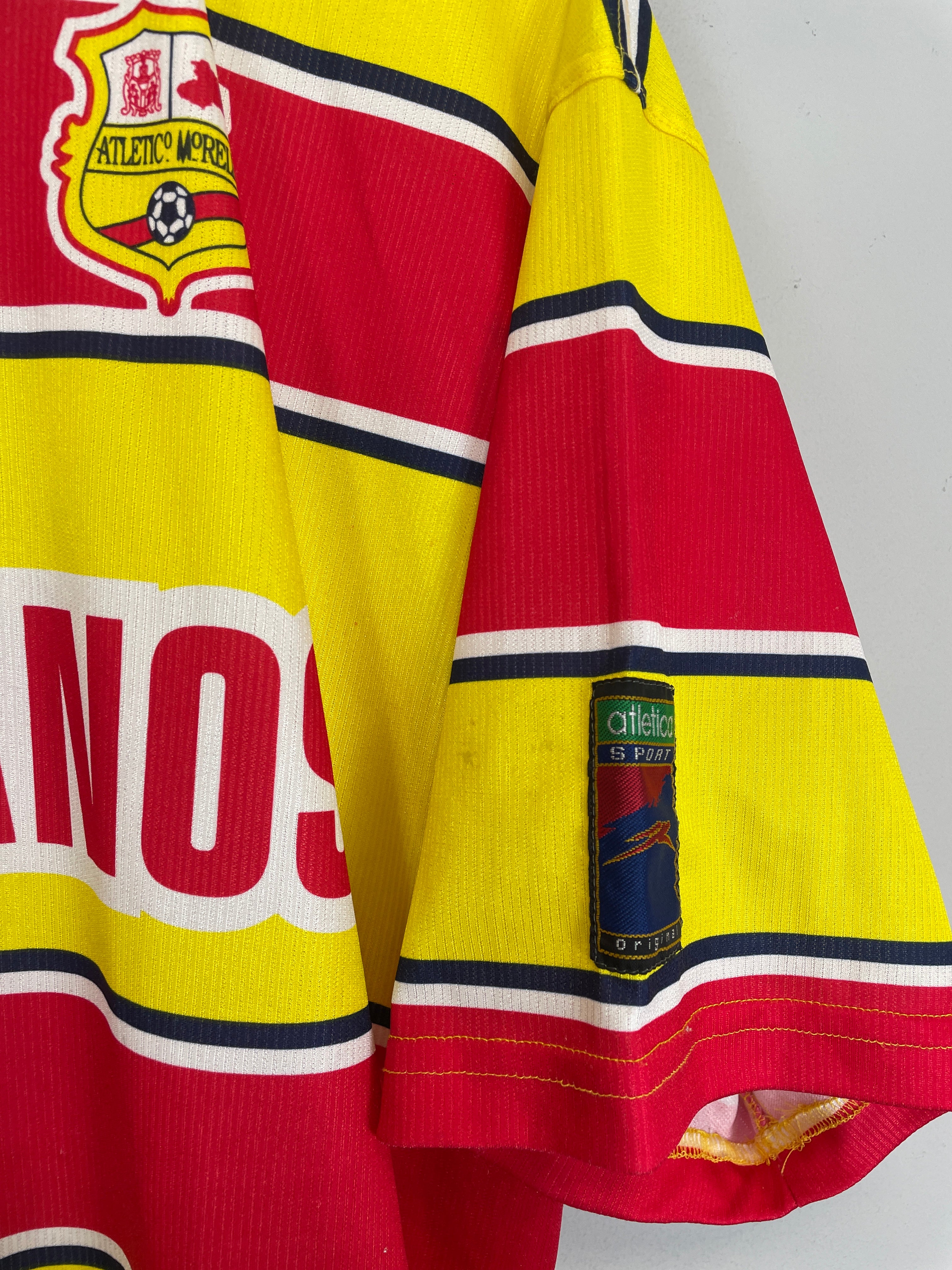 Shop 1998/99 MONARCAS MORELIA HOME SHIRT (XL) ATLETICA, classic football shirts, vintage football shirts & retro soccer jerseys at Cult Kits