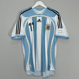 Shop 2006/07 ARGENTINA TEVEZ #11 HOME SHIRT (M) ADIDAS, classic football shirts, vintage football shirts & retro soccer jerseys at Cult Kits