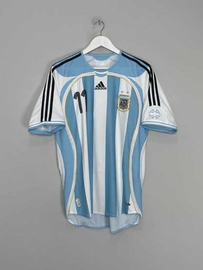2006/07 ARGENTINA TEVEZ #11 HOME SHIRT (M) ADIDAS