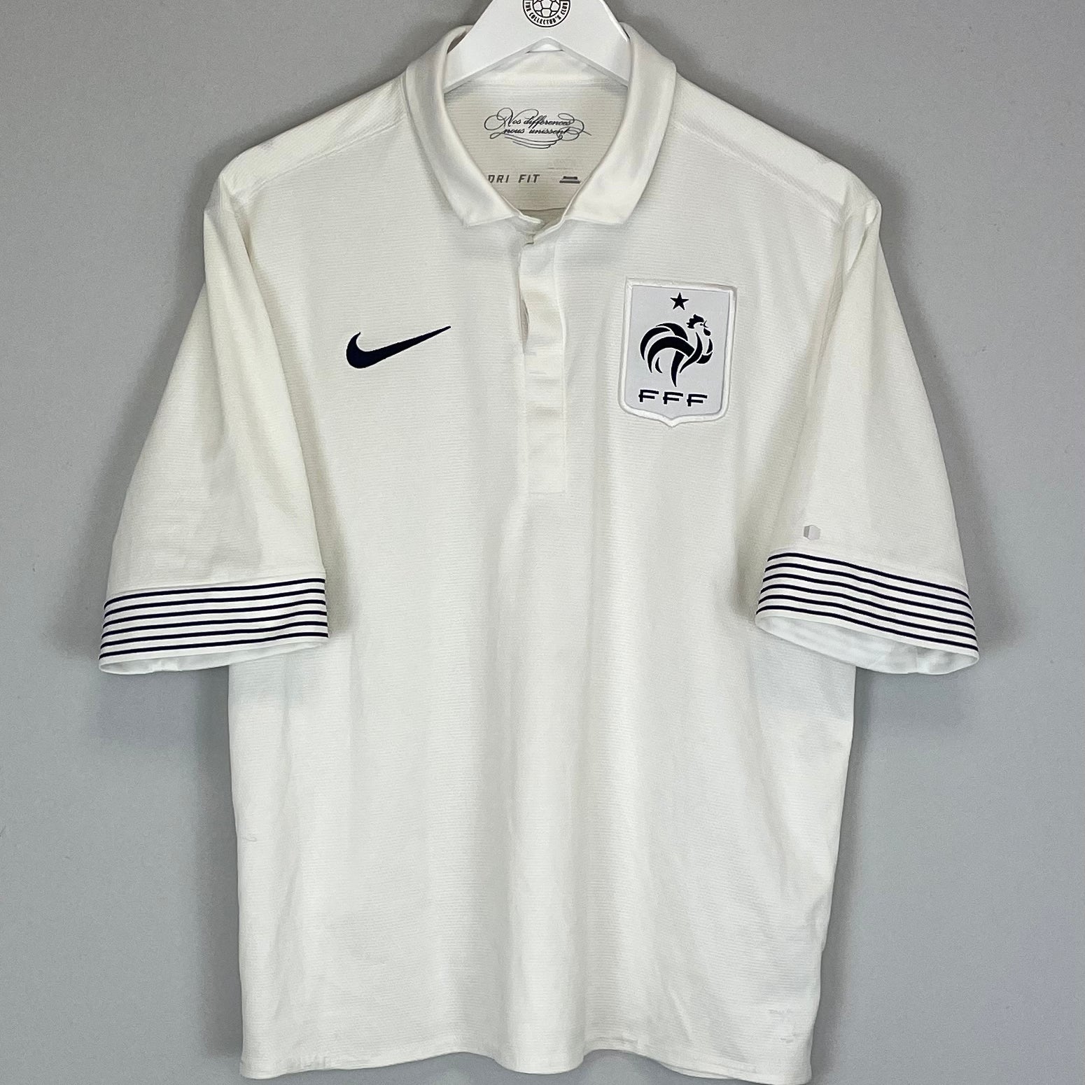 Shop 2012/13 FRANCE AWAY SHIRT (M) NIKE, classic football shirts, vintage football shirts & retro soccer jerseys at Cult Kits