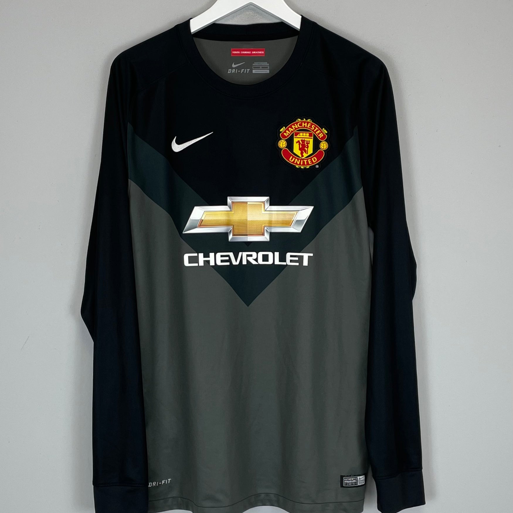 Shop 2014/15 MANCHESTER UNITED GK SHIRT (L) NIKE, classic football shirts, vintage football shirts & retro soccer jerseys at Cult Kits