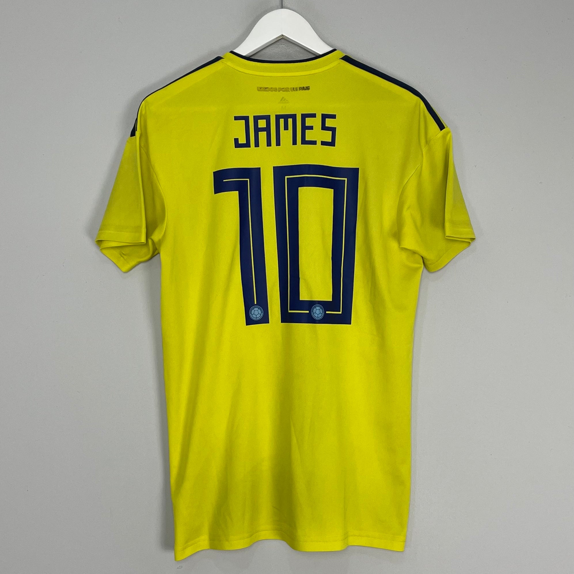 Shop 2018/19 COLOMBIA JAMES #10 HOME SHIRT (M) ADIDAS, classic football shirts, vintage football shirts & retro soccer jerseys at Cult Kits