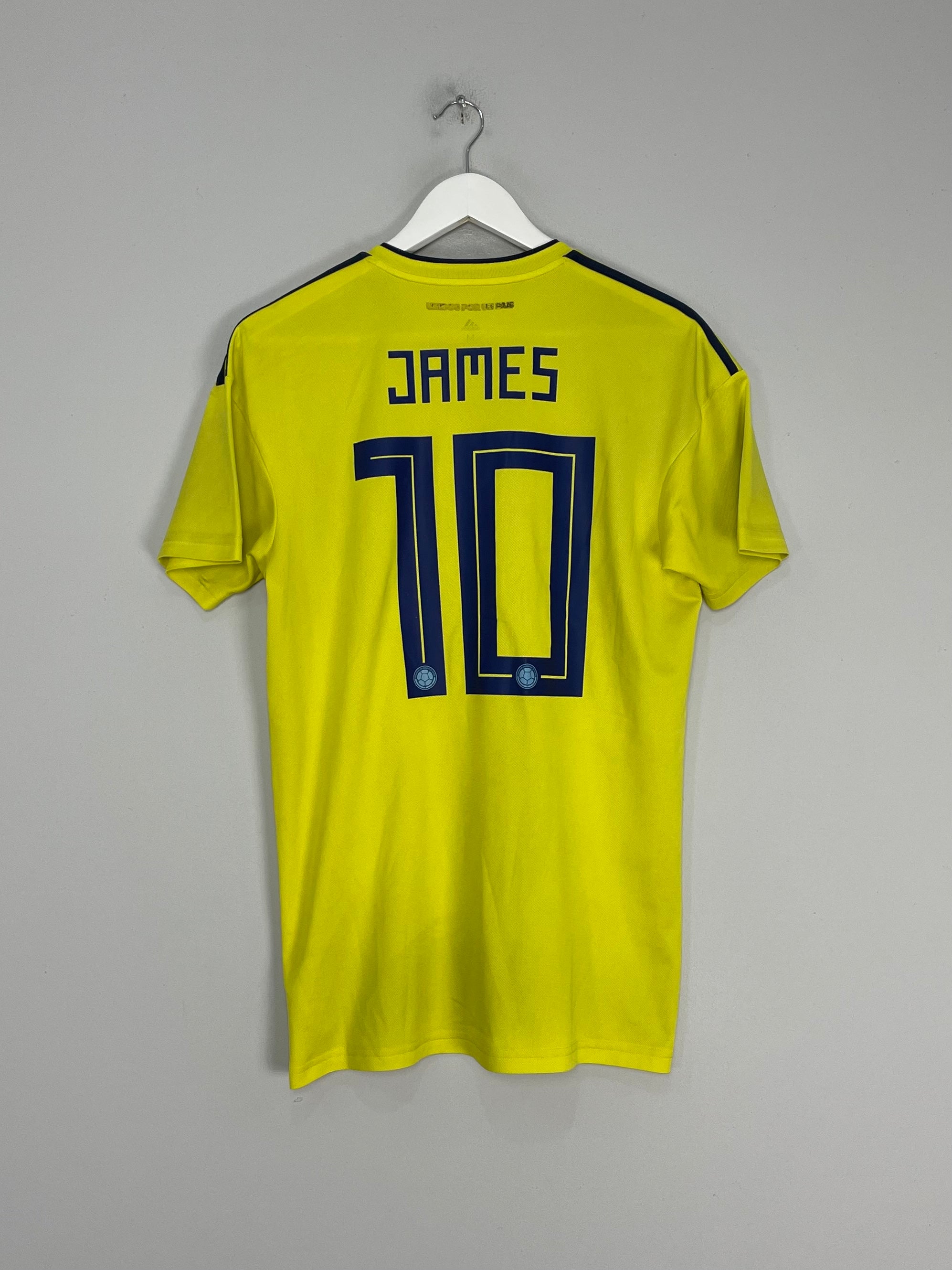 Shop 2018/19 COLOMBIA JAMES #10 HOME SHIRT (M) ADIDAS, classic football shirts, vintage football shirts & retro soccer jerseys at Cult Kits