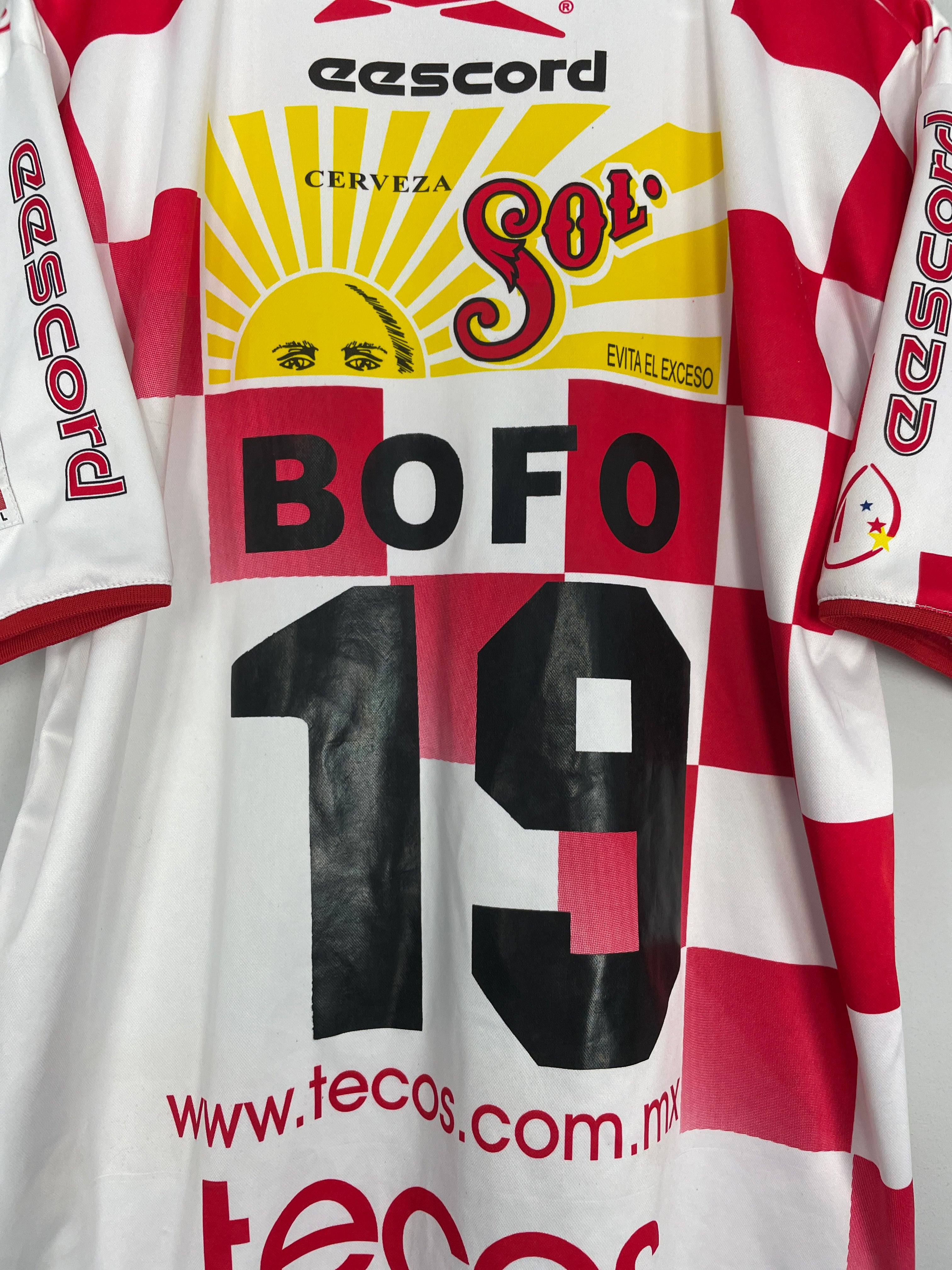 Shop 2000/01 TECOS FC BOFO #19 HOME SHIRT (L) EESCORD, classic football shirts, vintage football shirts & retro soccer jerseys at Cult Kits