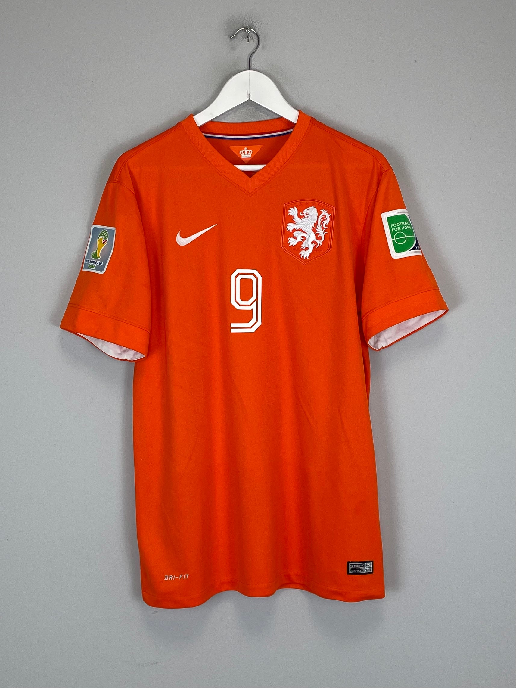 Shop 2014/15 NETHERLANDS V.PERSIE #9 HOME SHIRT (L) NIKE, classic football shirts, vintage football shirts & retro soccer jerseys at Cult Kits