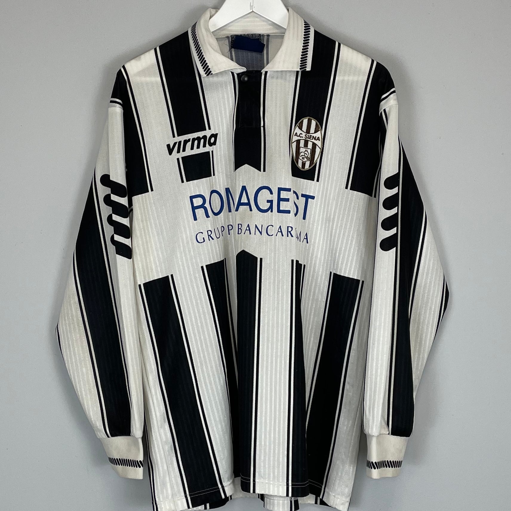 Shop 1998/00 SIENA L/S HOME SHIRT (XL) VIRMA, classic football shirts, vintage football shirts & retro soccer jerseys at Cult Kits