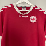 Shop 2002/03 DENMARK HOME SHIRT (L) HUMMEL, classic football shirts, vintage football shirts & retro soccer jerseys at Cult Kits