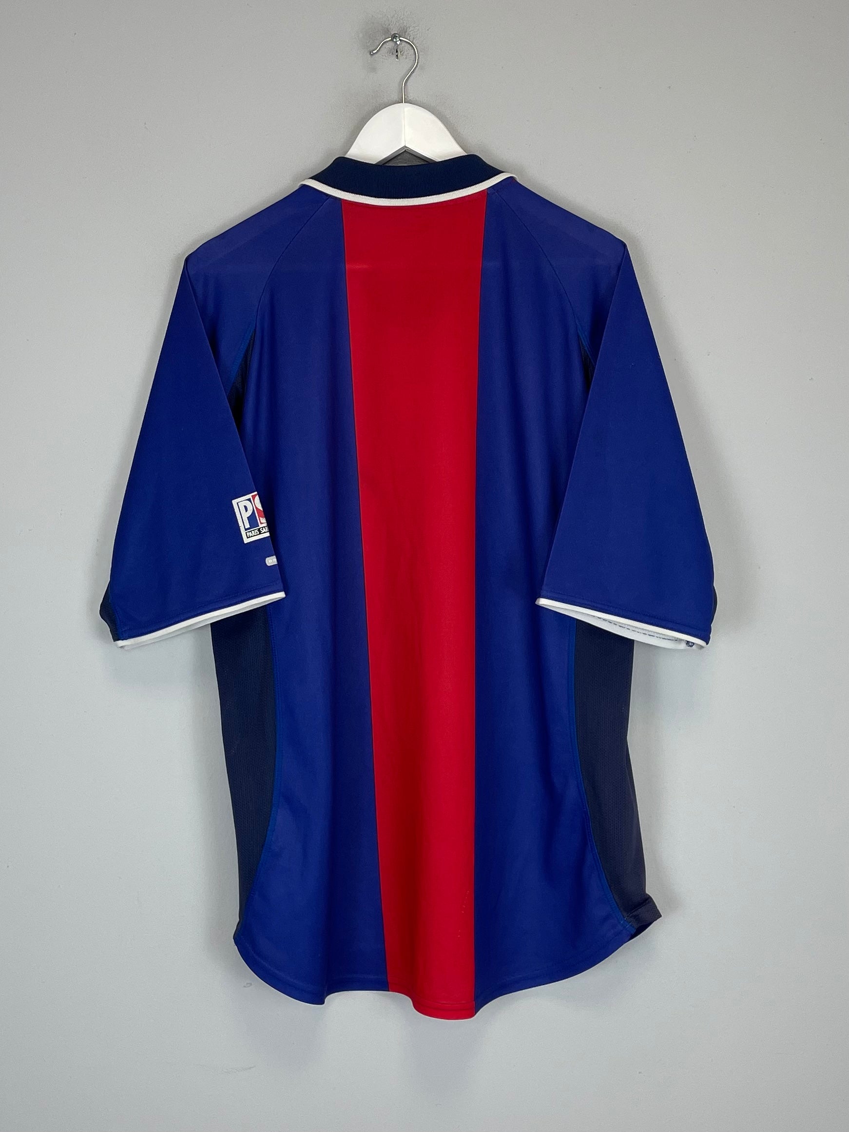 Shop 2000/01 PSG HOME SHIRT (XL) NIKE, classic football shirts, vintage football shirts & retro soccer jerseys at Cult Kits