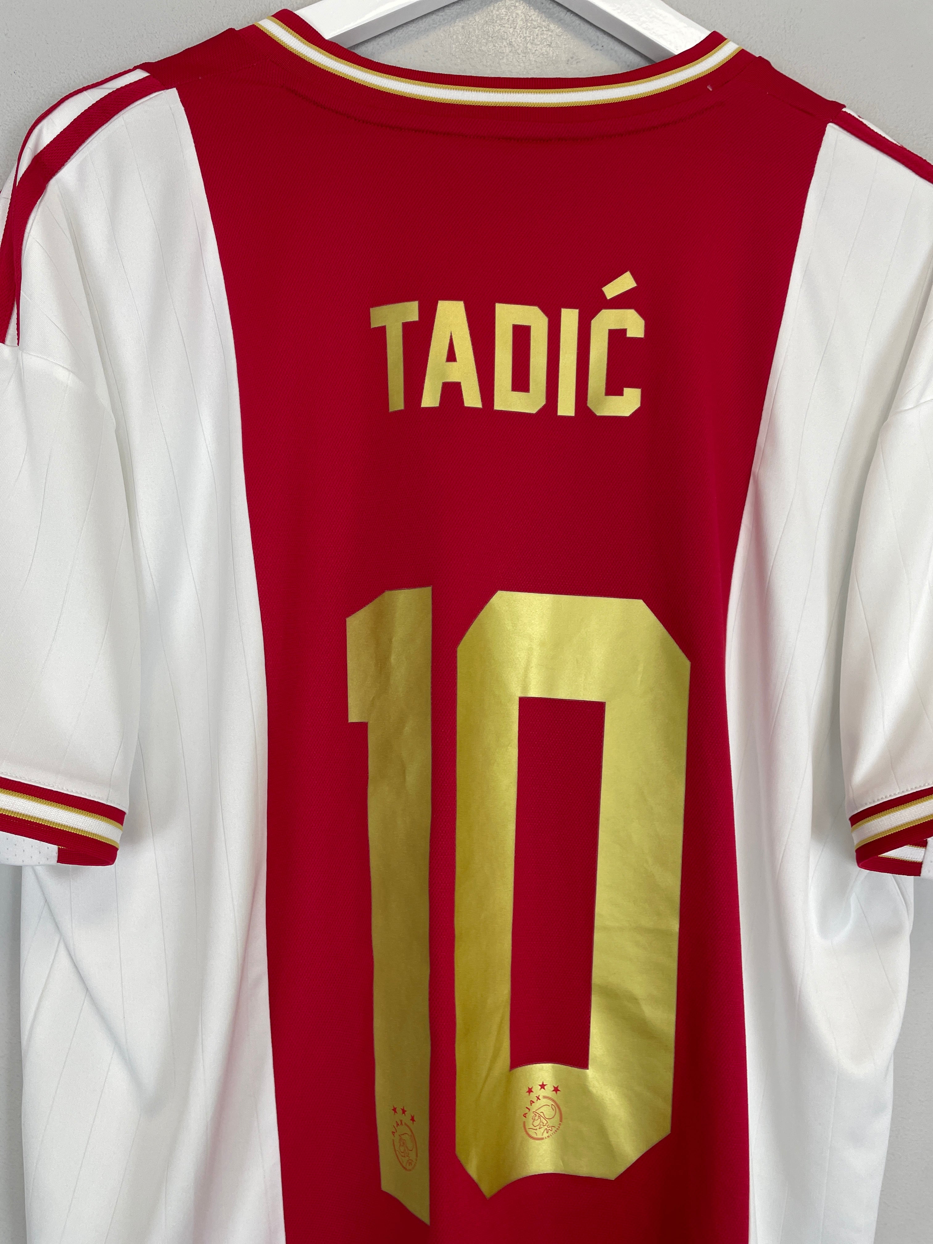 Shop 2022/23 AJAX TADIC #10 HOME SHIRT (XL) ADIDAS, classic football shirts, vintage football shirts & retro soccer jerseys at Cult Kits