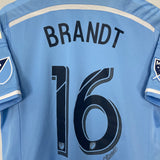 2015/16 NEW YORK CITY BRANDT #16 *SIGNED* PLAYER ISSUE HOME SHIRT (L) ADIDAS
