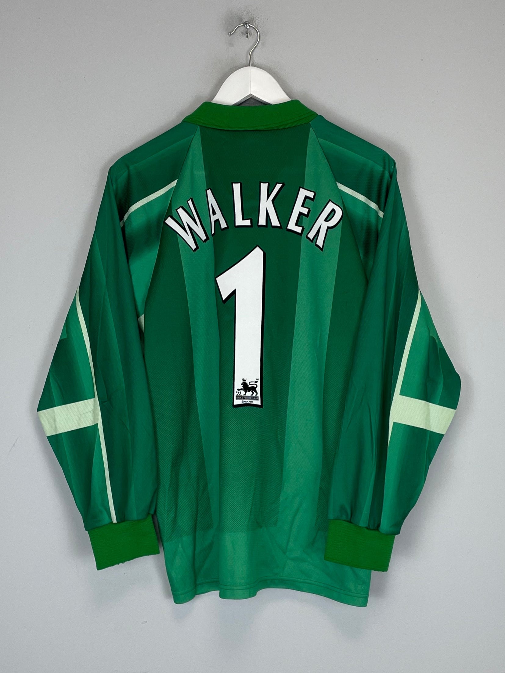 Shop 1997/99 TOTTENHAM WALKER #1 GK SHIRT (M) PONY, classic football shirts, vintage football shirts & retro soccer jerseys at Cult Kits
