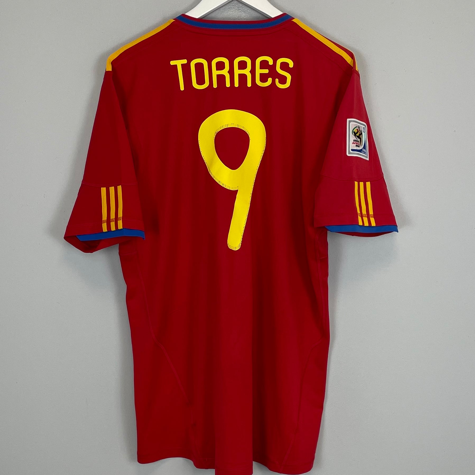 Shop 2010/11 SPAIN TORRES #9 HOME SHIRT (XL) ADIDAS, classic football shirts, vintage football shirts & retro soccer jerseys at Cult Kits