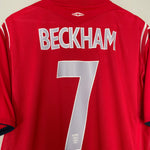 Shop 2004/06 ENGLAND BECKHAM #7 AWAY SHIRT (XXL) UMBRO, classic football shirts, vintage football shirts & retro soccer jerseys at Cult Kits