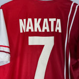 Shop 1998/99 PERUGIA NAKATA #7 HOME SHIRT (L) GALEX, classic football shirts, vintage football shirts & retro soccer jerseys at Cult Kits
