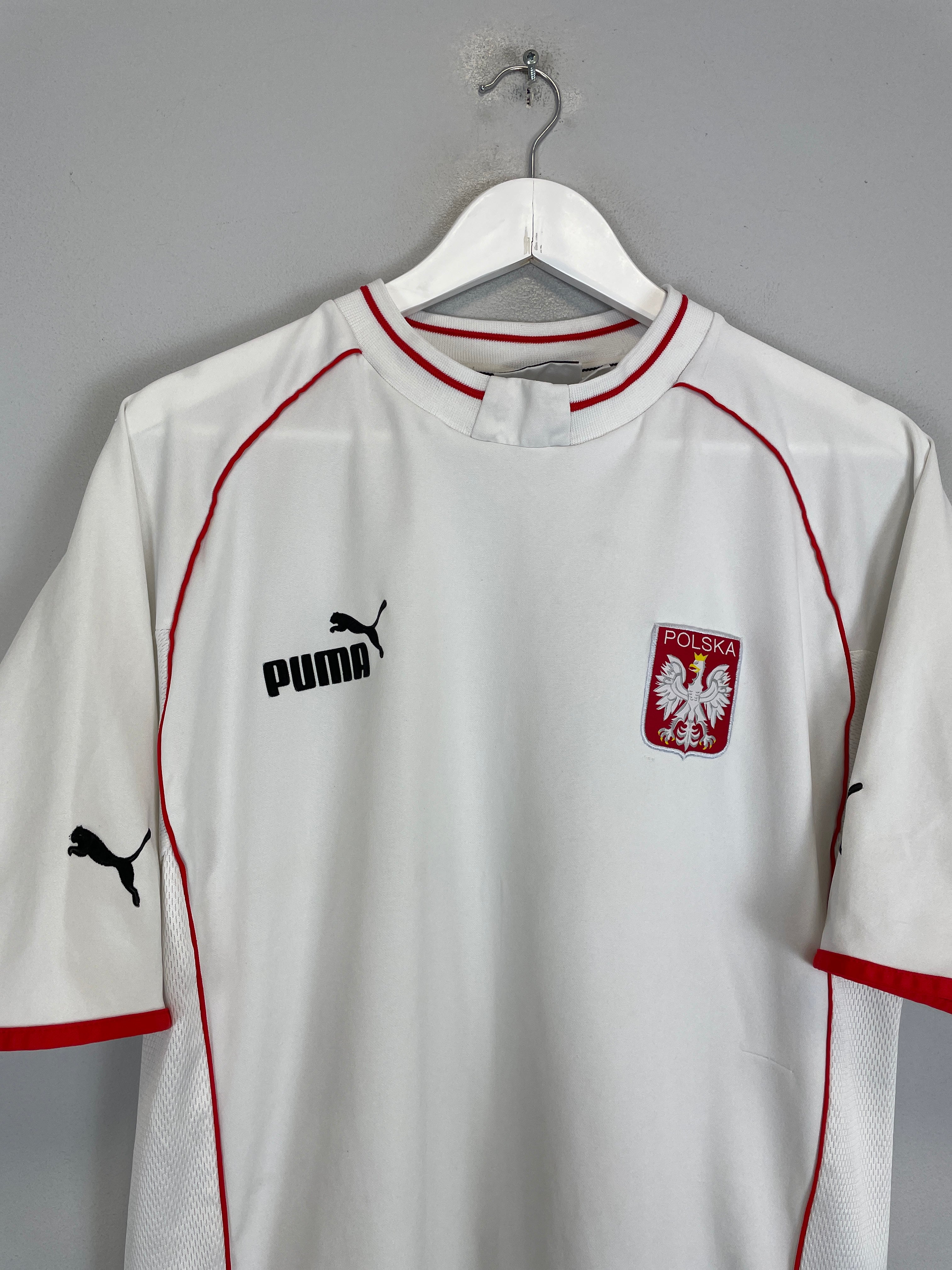 Shop 2001/02 POLAND HOME SHIRT (L) PUMA, classic football shirts, vintage football shirts & retro soccer jerseys at Cult Kits
